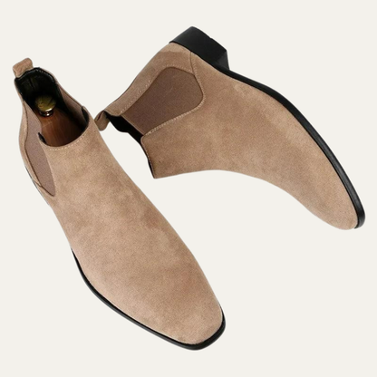 VogeLuxe | Men’s Low Profile Suede Chelsea Boots