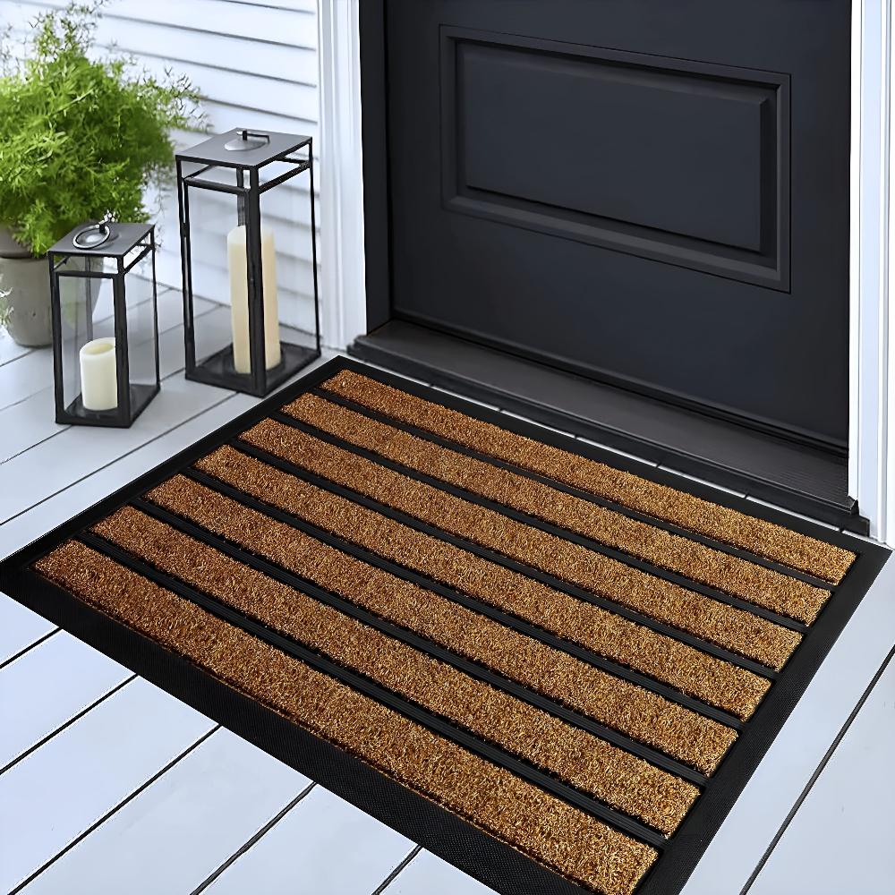 Welcome Black and White Door Mat - VogeLuxe
