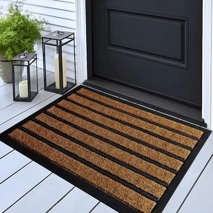 Welcome Black and White Door Mat - VogeLuxe