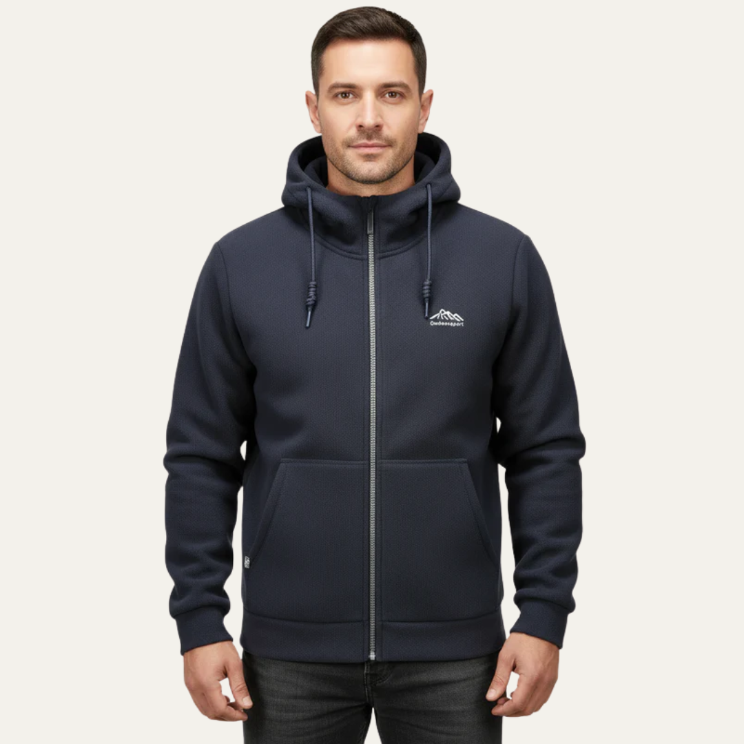 VogeLuxe | Men’s Mountain Fleece Zip Hoodie