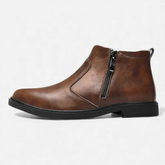 VogeLuxe | Simple Leather Chelsea Boots For Men - VogeLuxe
