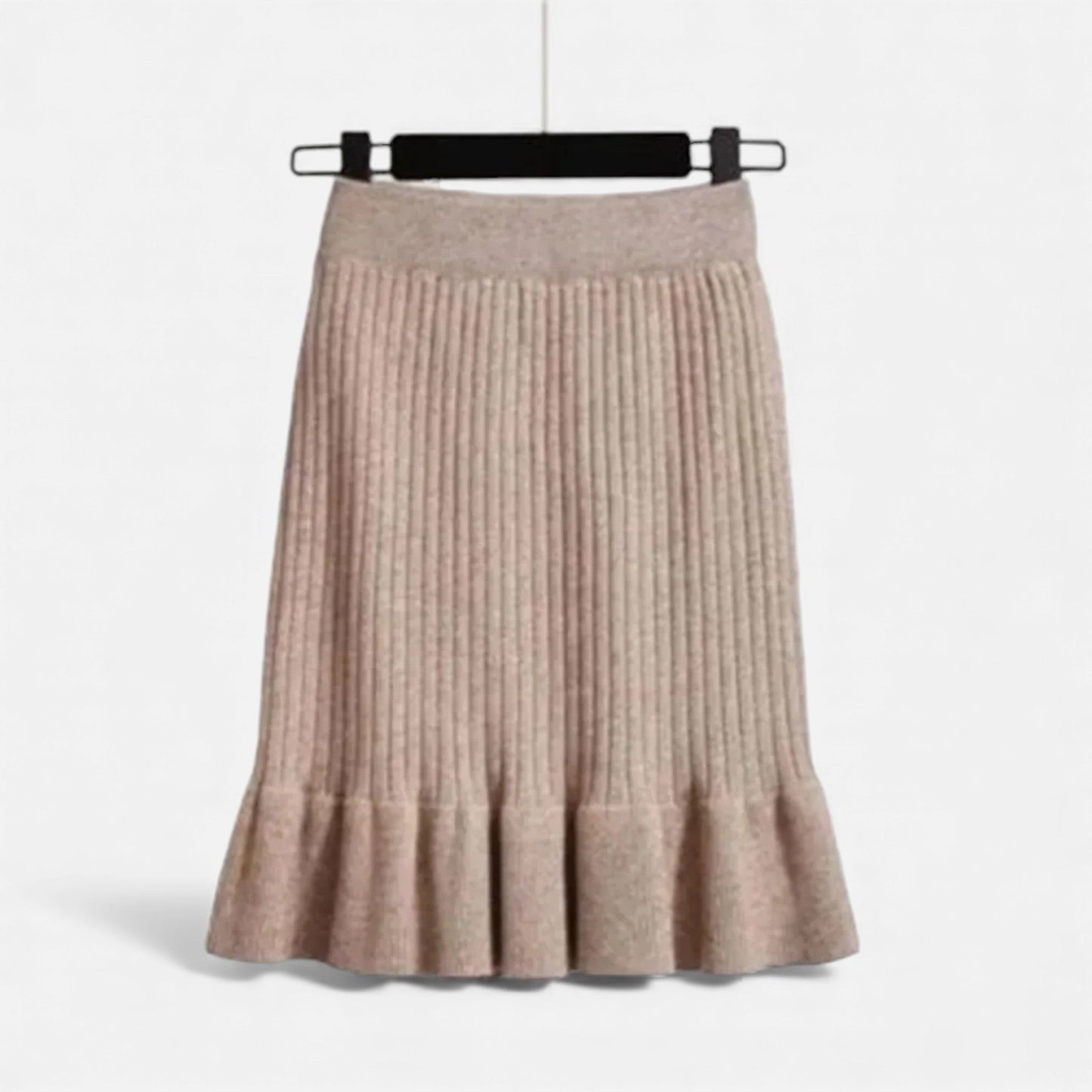 Comfortable High Waist Knit Mini Skirt