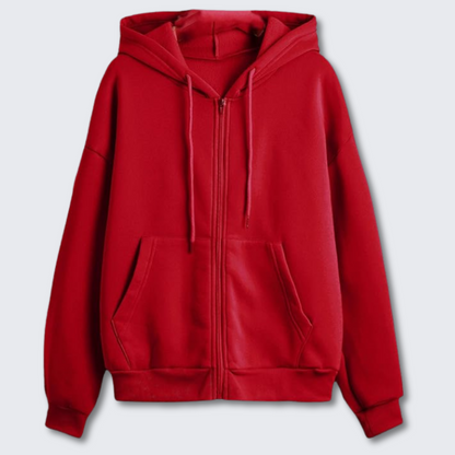 Women's Green Hooded Sweatshirt Soft Cozy Winter Wear