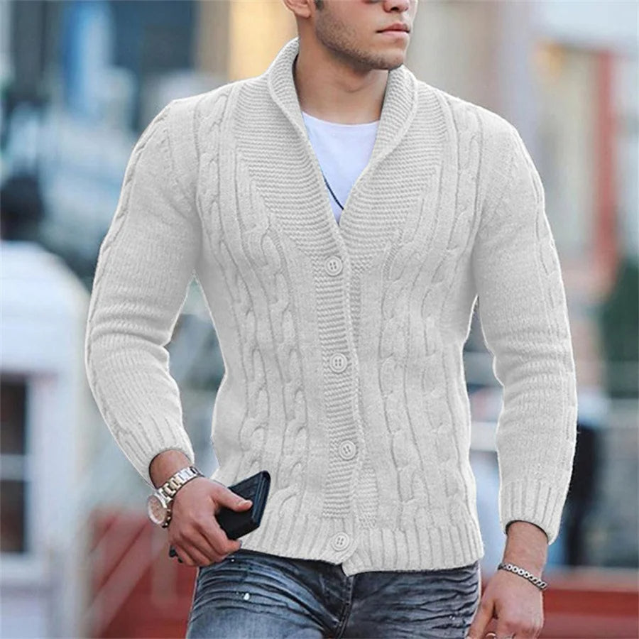 Men's Cozy Relaxed Fit Winter Sweater Cardigan