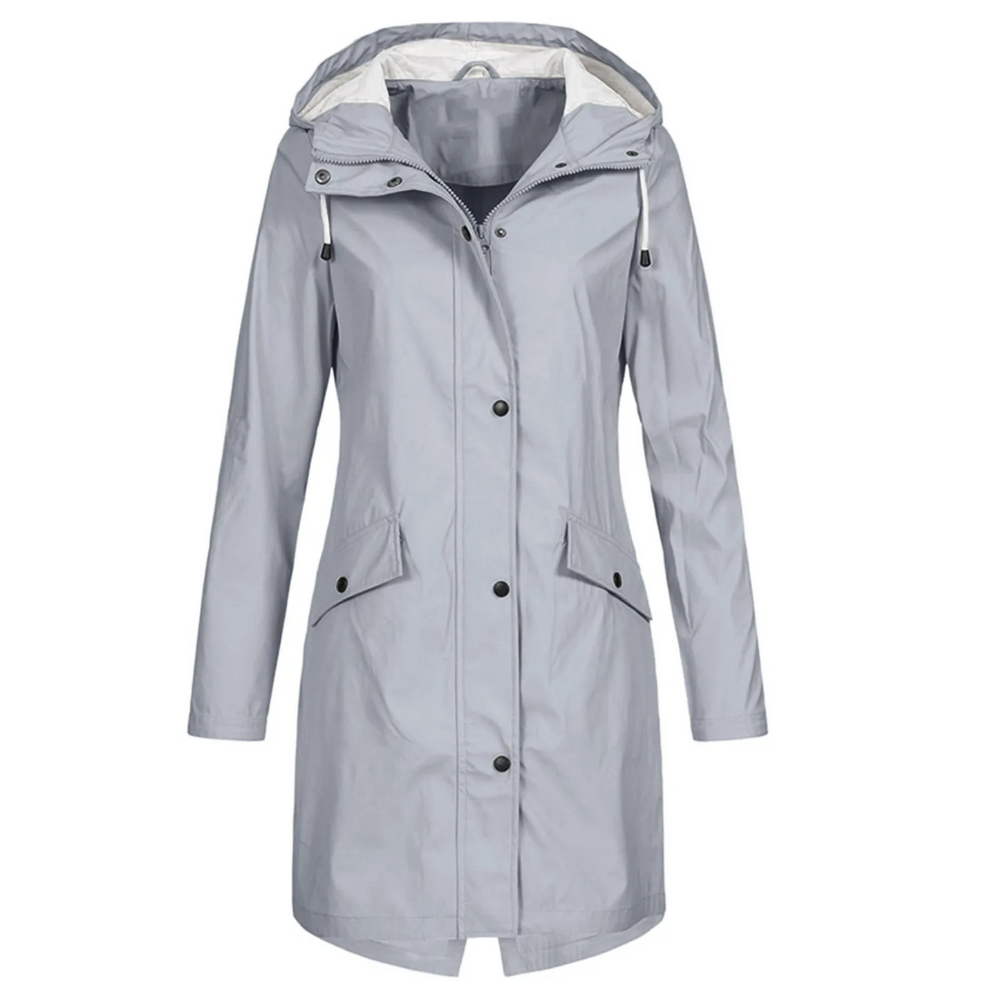 Relaxed Fit Water Resistant Trench Coat