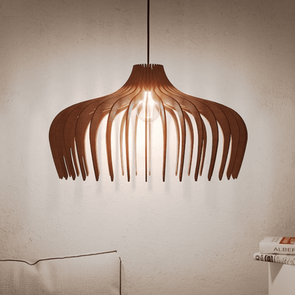 Rustic Wood Pendant Chandelier