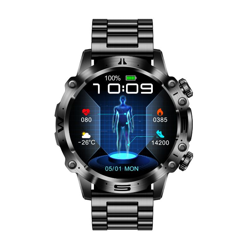 Fitness Tracker Watch with ECG and Health Monitoring