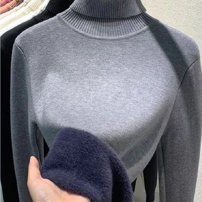 Cozy Women's Fleece Lined Winter Sweater