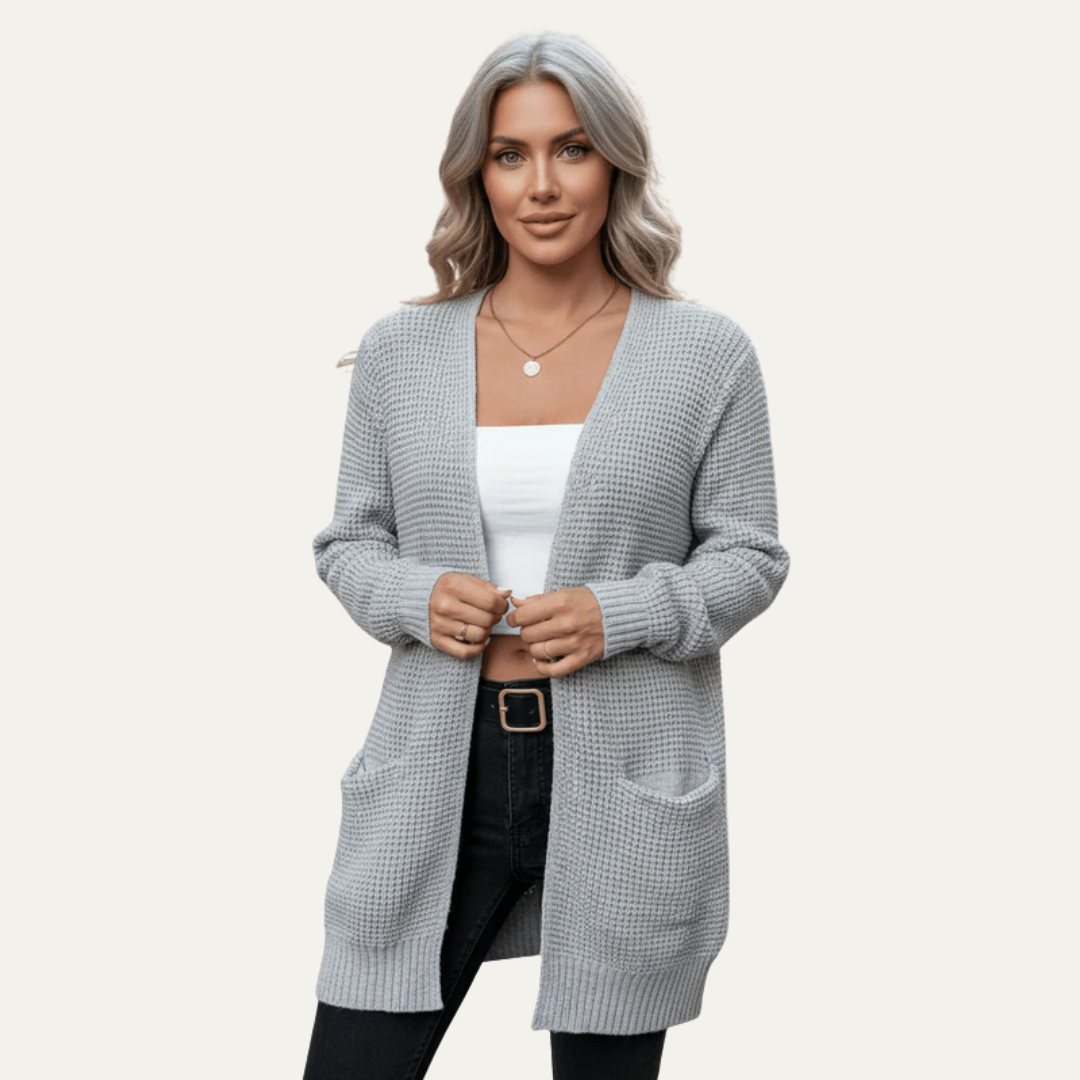 VogeLuxe | Men’s Open Front Relaxed Knit Cardigan