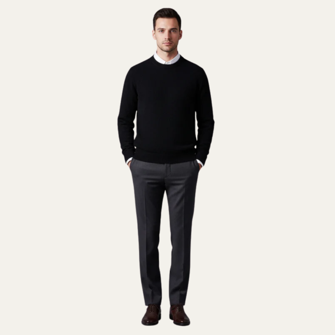 VogeLuxe | Men’s Fine Knit V Neck Cardigan