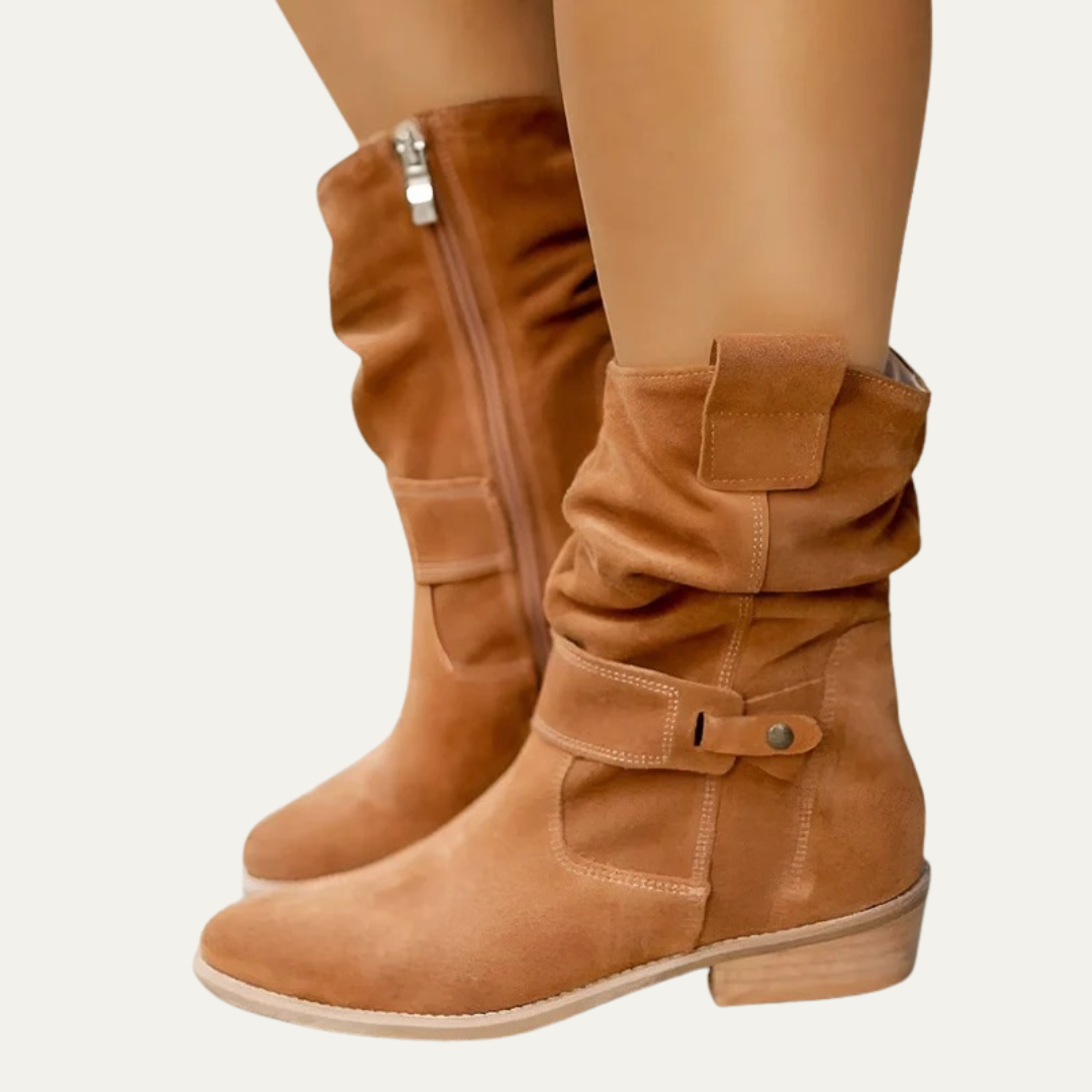 VogeLuxe | Women’s Casual Mid Height Western Boot