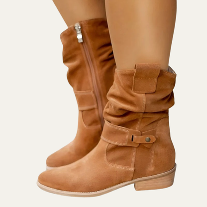 VogeLuxe | Women’s Casual Mid Height Western Boot