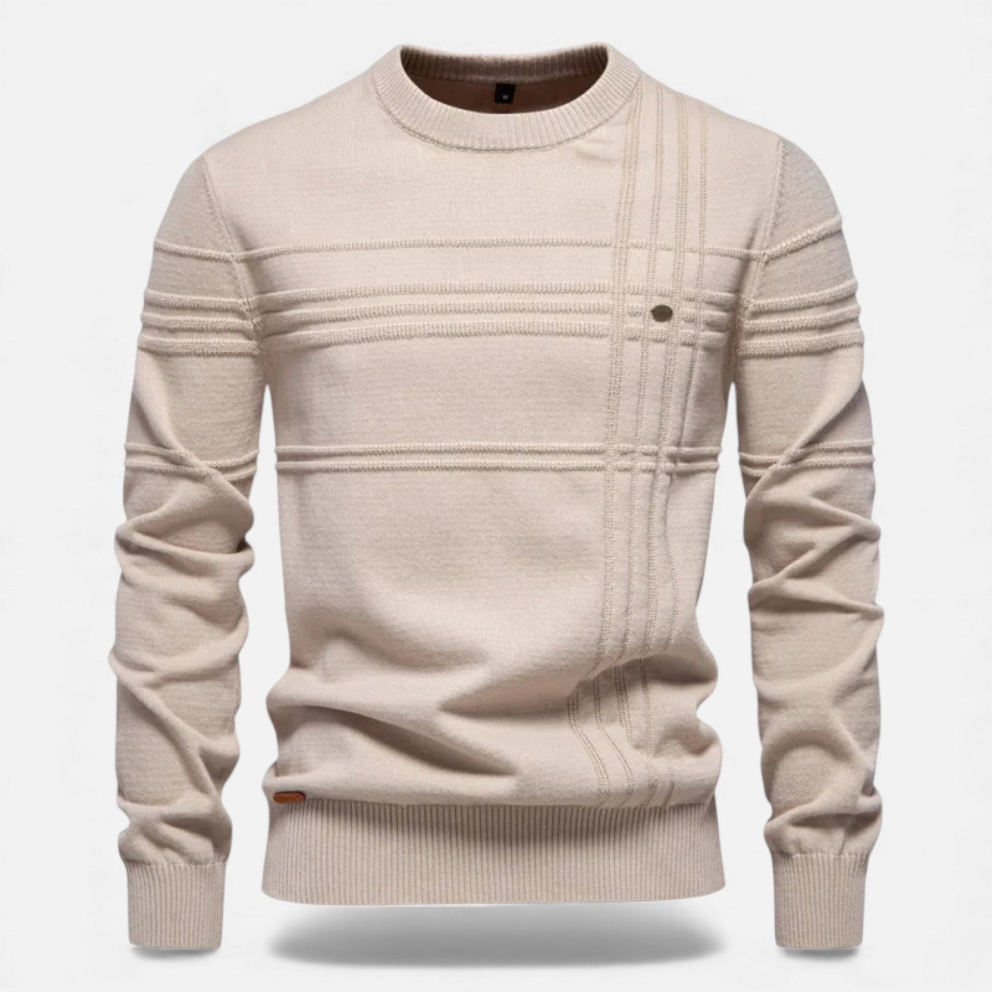 Men's Classic Fit Crew Neck Knit Sweater - VogeLuxe