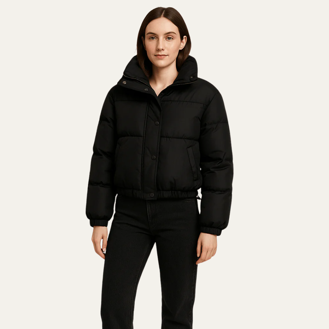 VogeLuxe | Women’s Boxy Cropped Puffer Jacket
