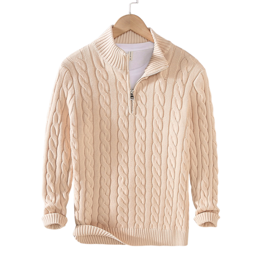 Classic Men's Cable Knit Sweater