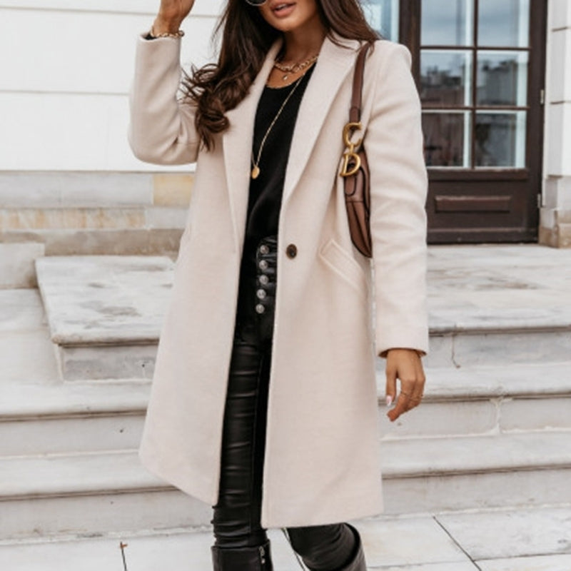 Classic Women's Trench Coat with Button Front
