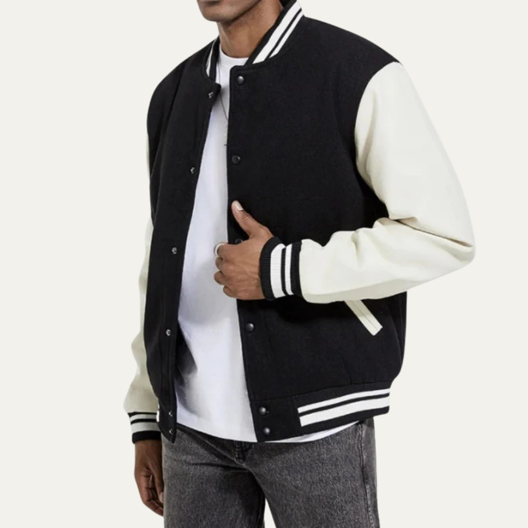 VogeLuxe | Men’s Classic Varsity Letterman Jacket