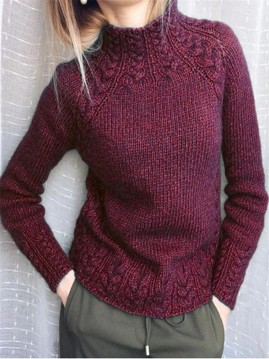 Stylish Women's Fit Knitted Winter Sweater