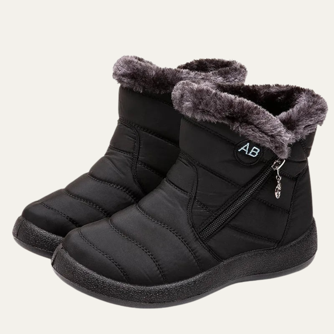 VogeLuxe | Women’s Lightweight Winter Snow Boots With Faux Fur Collar