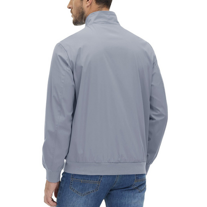 VogeLuxe | Men’s Minimalist Zip Front Blouson Jacket