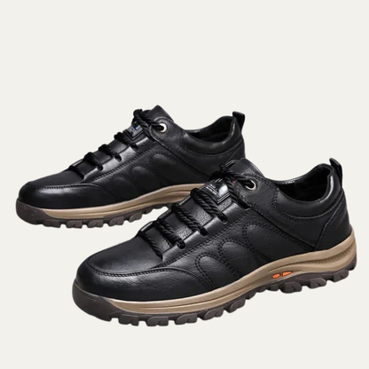 VogeLuxe | Men’s Casual Pebbled Leather Walking Shoes