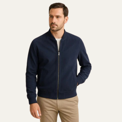 VogeLuxe | Men’s Classic Bomber Zip-Up Jacket