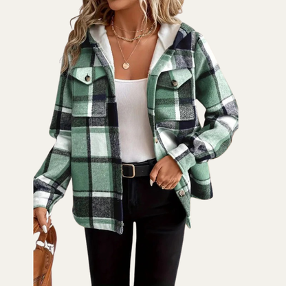 VogeLuxe | Women’s Cozy Plaid Shacket