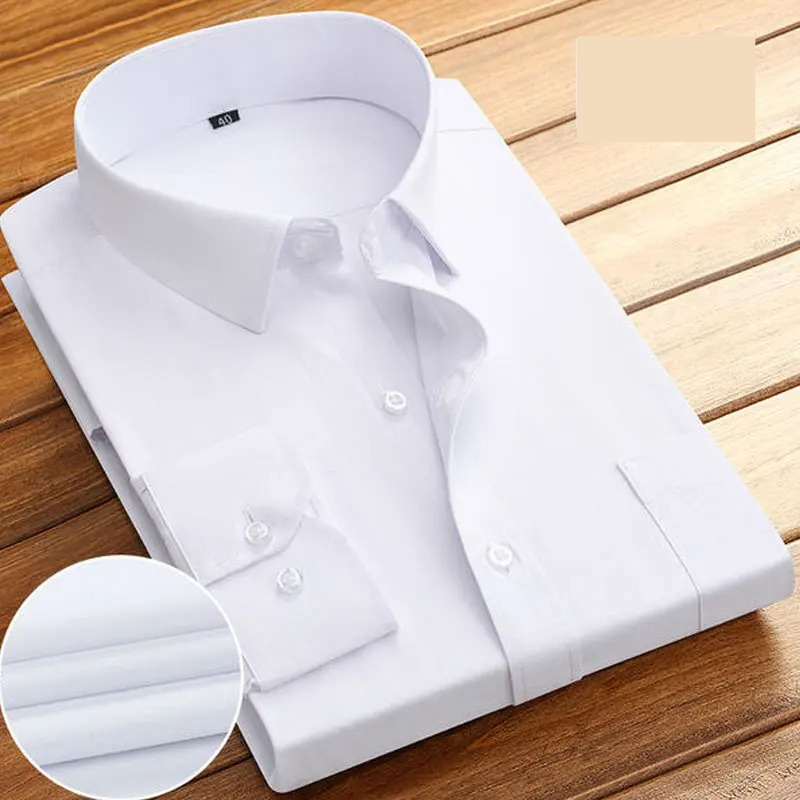 Classic Striped Men's Long Sleeve Dress Shirt