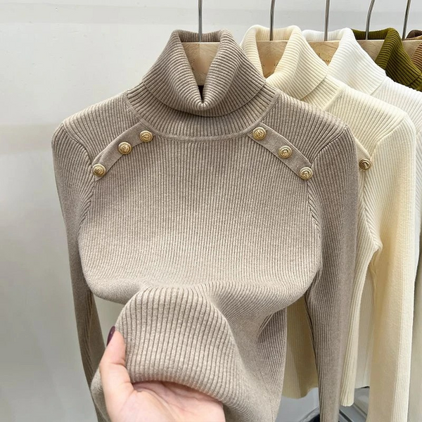 Women's Classic Fit Soft Winter Turtleneck Sweater