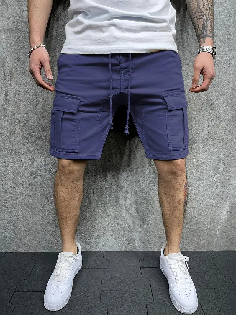 Relaxed Fit Men's Utility Cargo Shorts - VogeLuxe