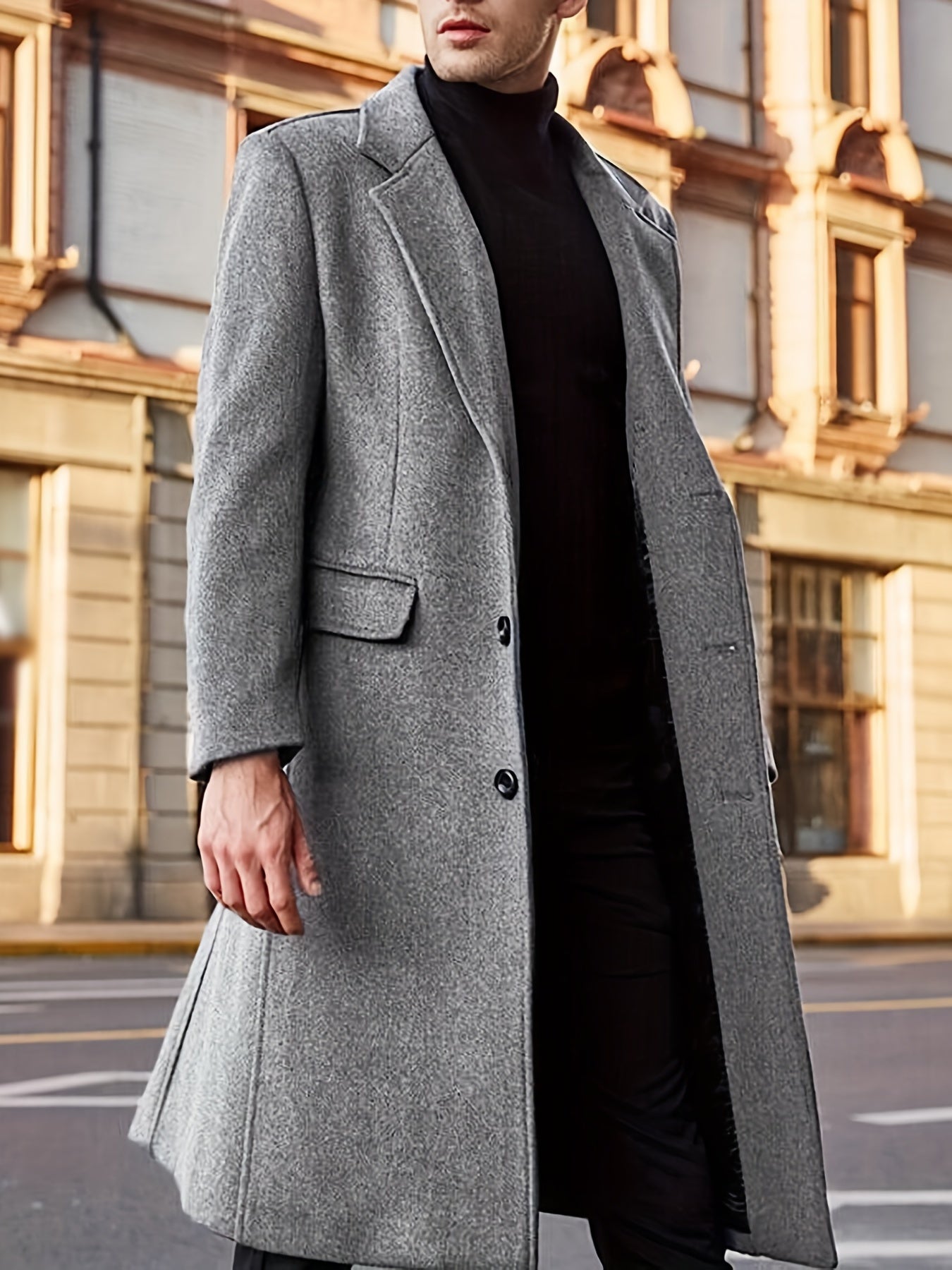 Classic Comfortable Mens Trench Coat