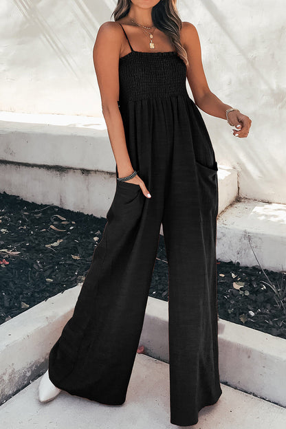 Women's Comfortable Sleeveless Summer Romper with Pockets