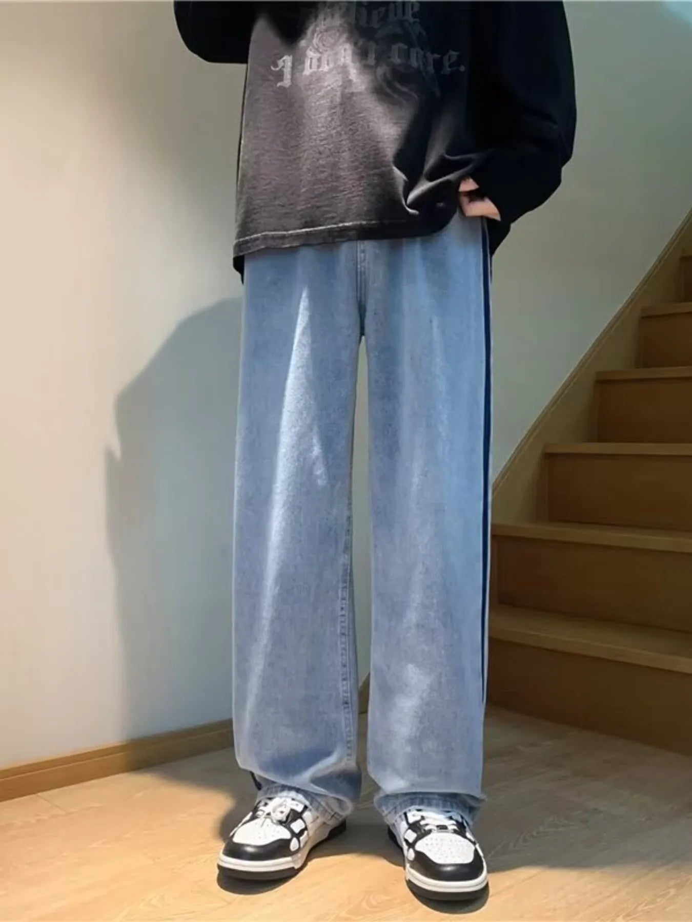 Men's Relaxed Fit Straight Jeans - BritishElegance