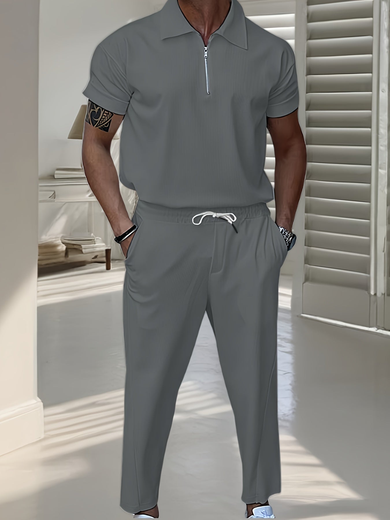 Soft Cotton Men's Tracksuit Jogger Suit Casual Wear