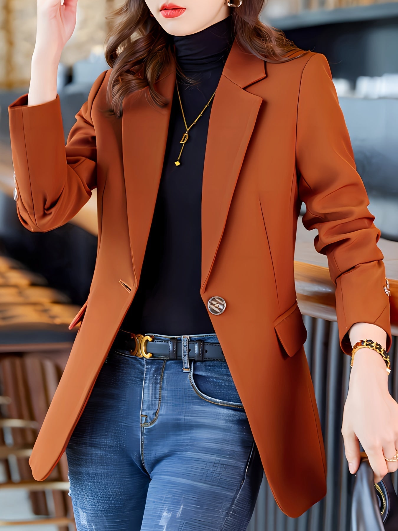 Elegant Ladies Extended Coat - VogeLuxe