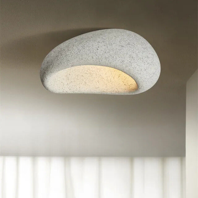 Natural Wooden Ceiling Lamp with Warm Soft Glow