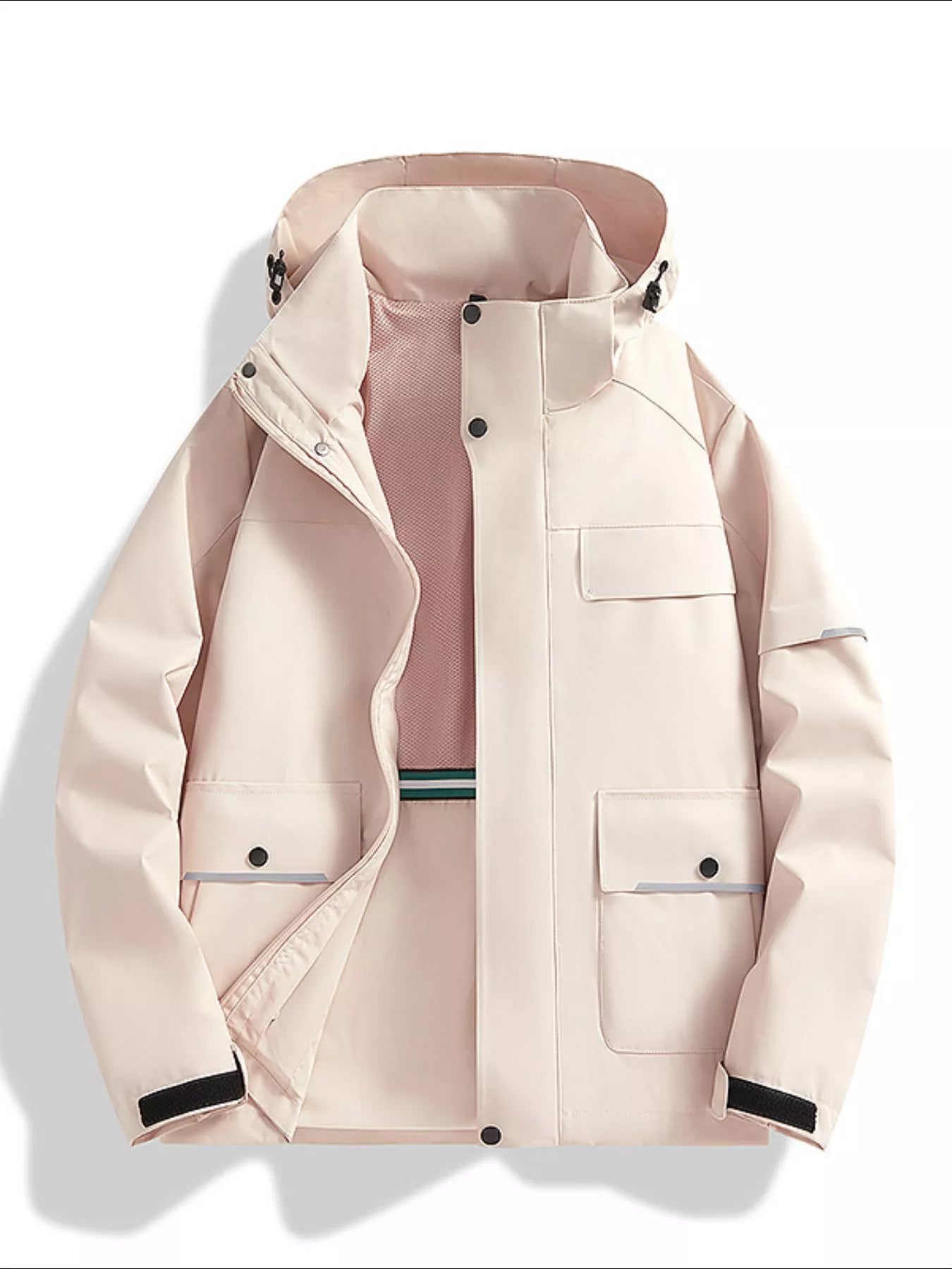 Large Size Waterproof Windbreaker Coat