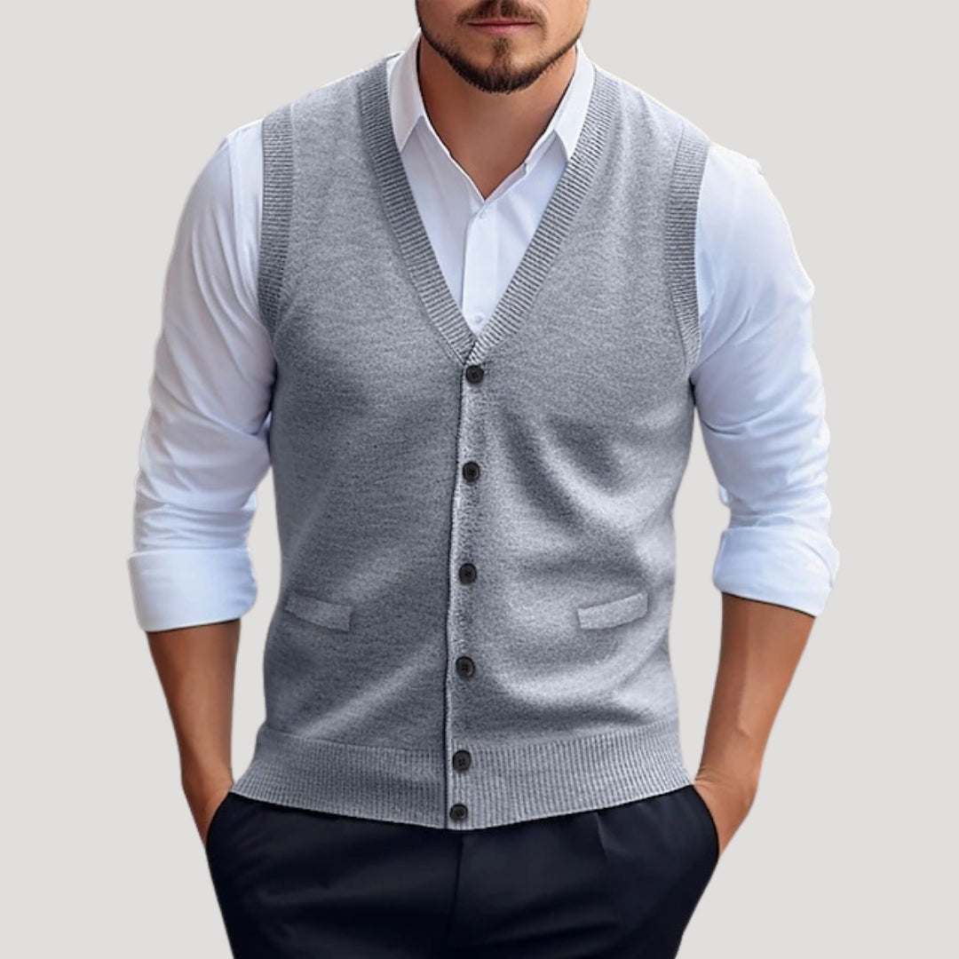 Men's Stylish Knit Waistcoat Sweater Vest