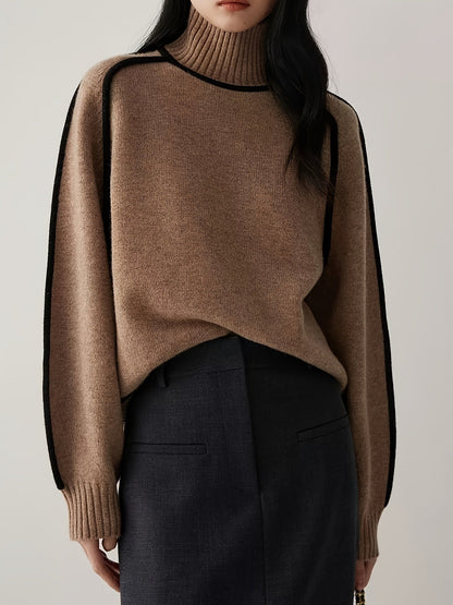Cozy Warm Women's Long Sleeve Turtleneck Sweater