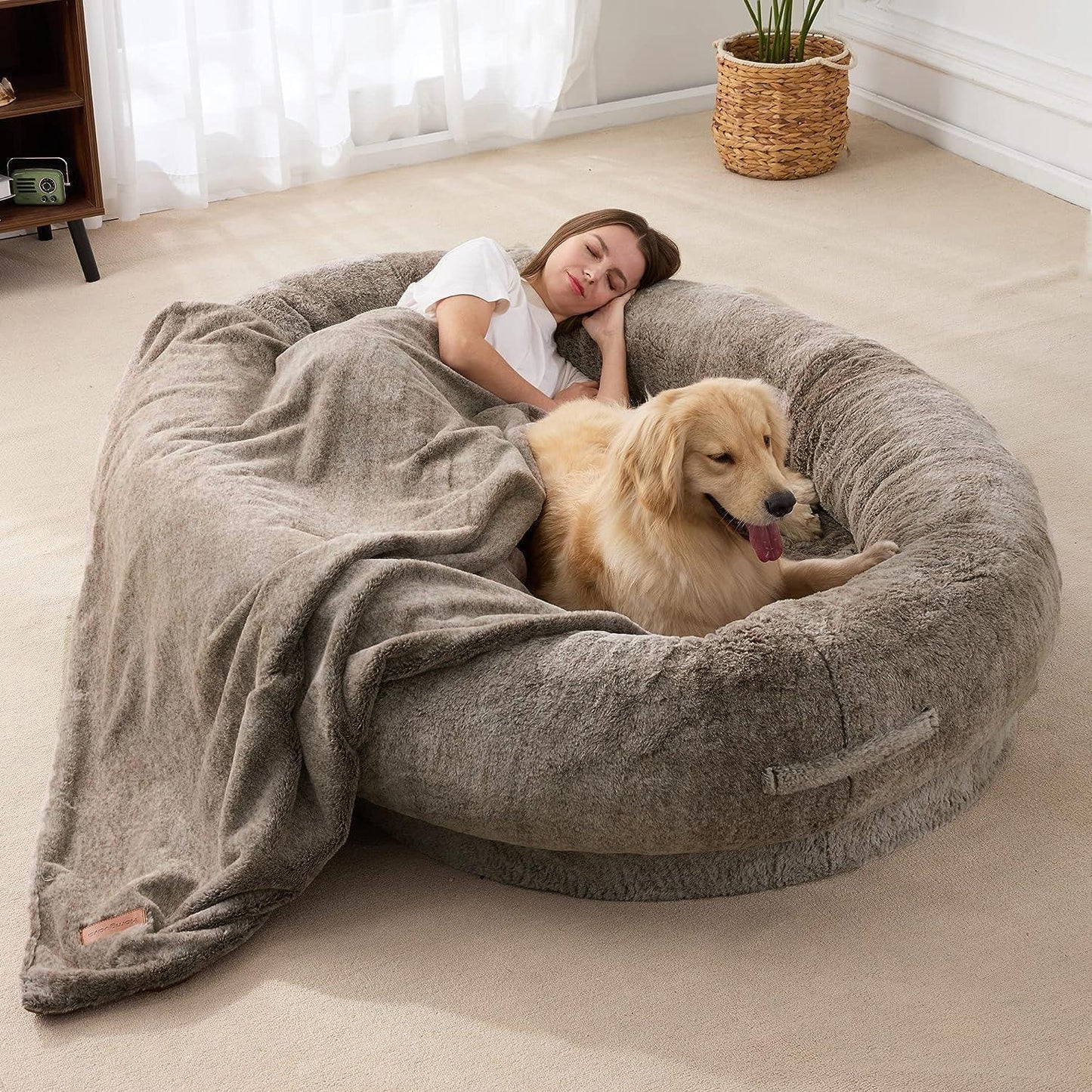 Comfy Double Dog Sofa Bed for Cozy Snuggles - VogeLuxe