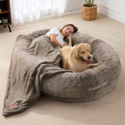 Comfy Double Dog Sofa Bed for Cozy Snuggles - VogeLuxe