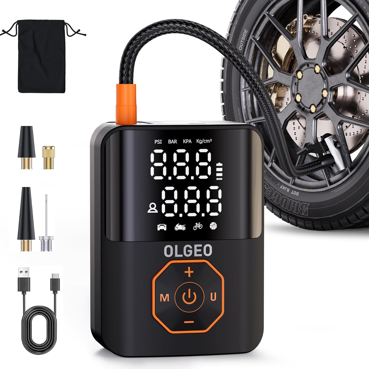 Portable Air Compressor Tyre Pump - VogeLuxe