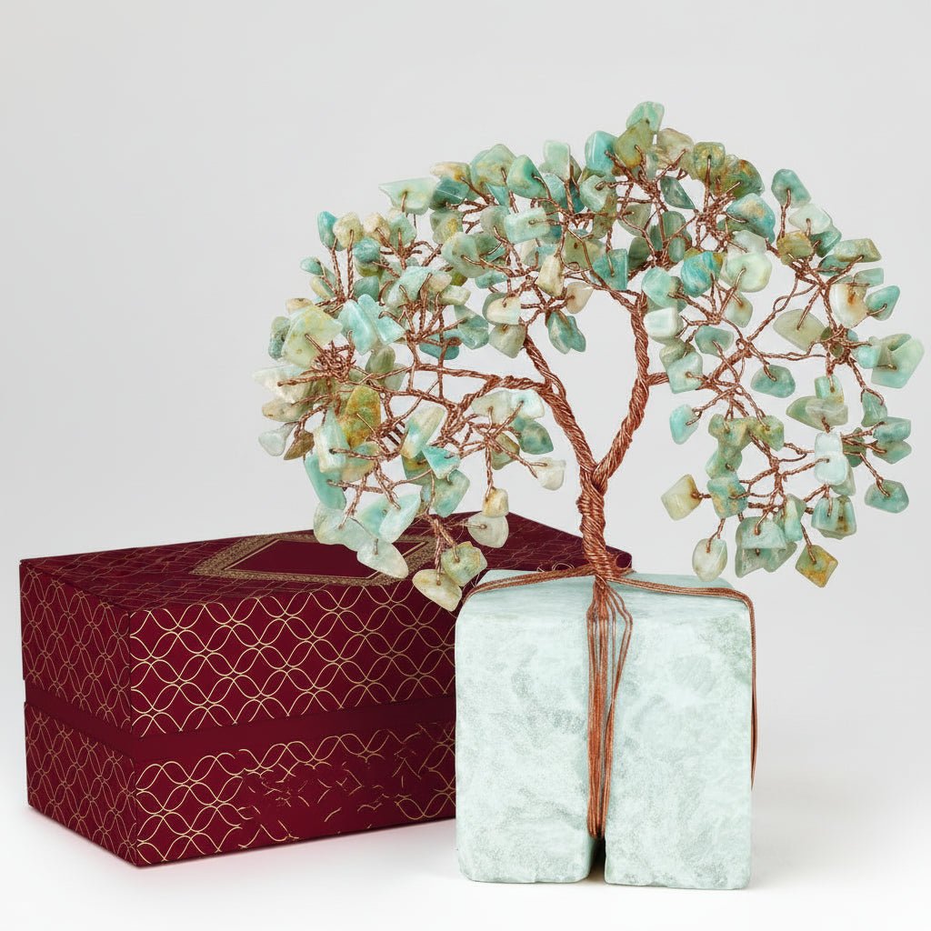 Healing Crystal Gemstone Tree Figurine Decoration