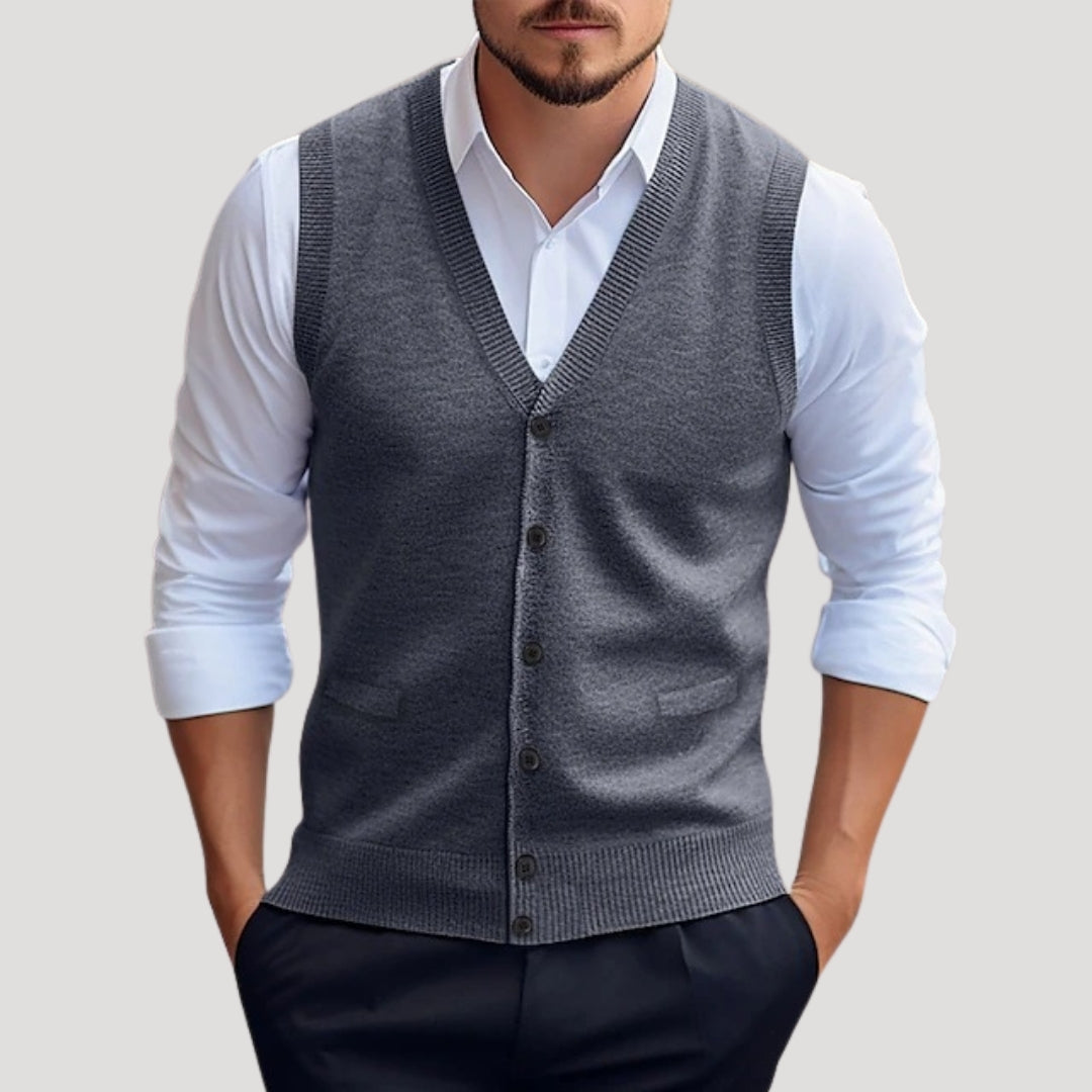 Men's Stylish Knit Waistcoat Sweater Vest