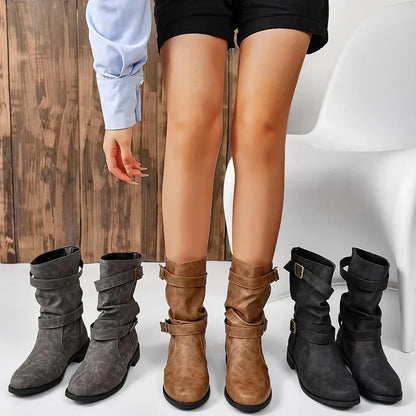 Comfortable Women's Vegan Ankle Boots for Everyday Wear - VogeLuxe