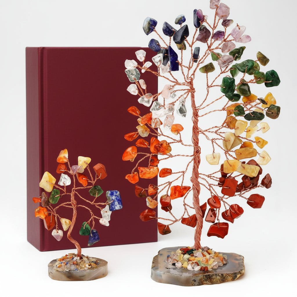 Healing Crystal Gemstone Tree Figurine Decoration