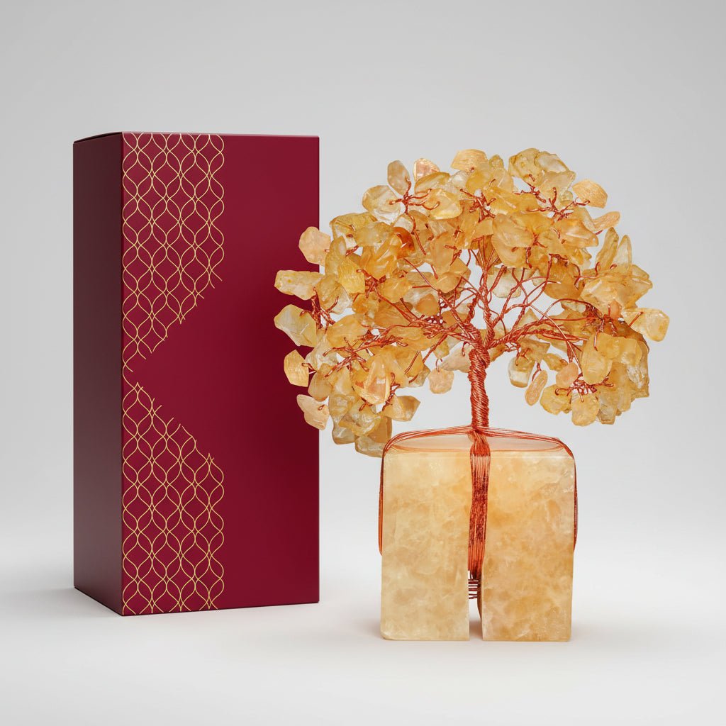 Healing Crystal Gemstone Tree Figurine Decoration