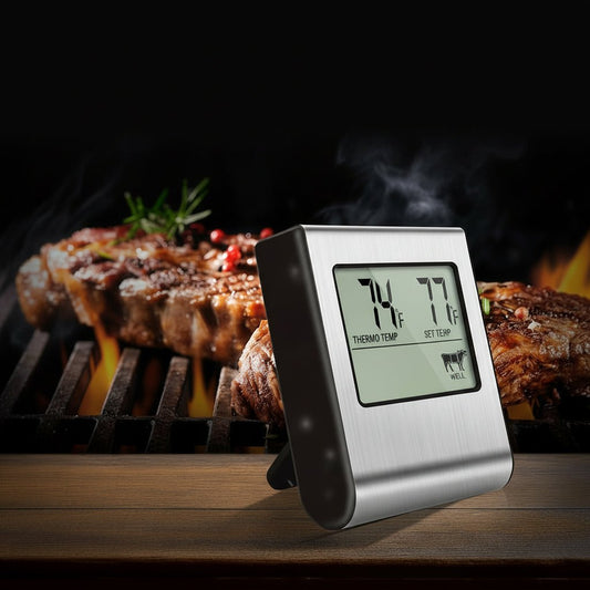 Accurate Digital Meat Probe for Oven Grill Cooking - VogeLuxe