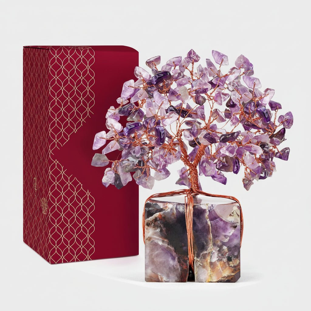 Healing Crystal Gemstone Tree Figurine Decoration