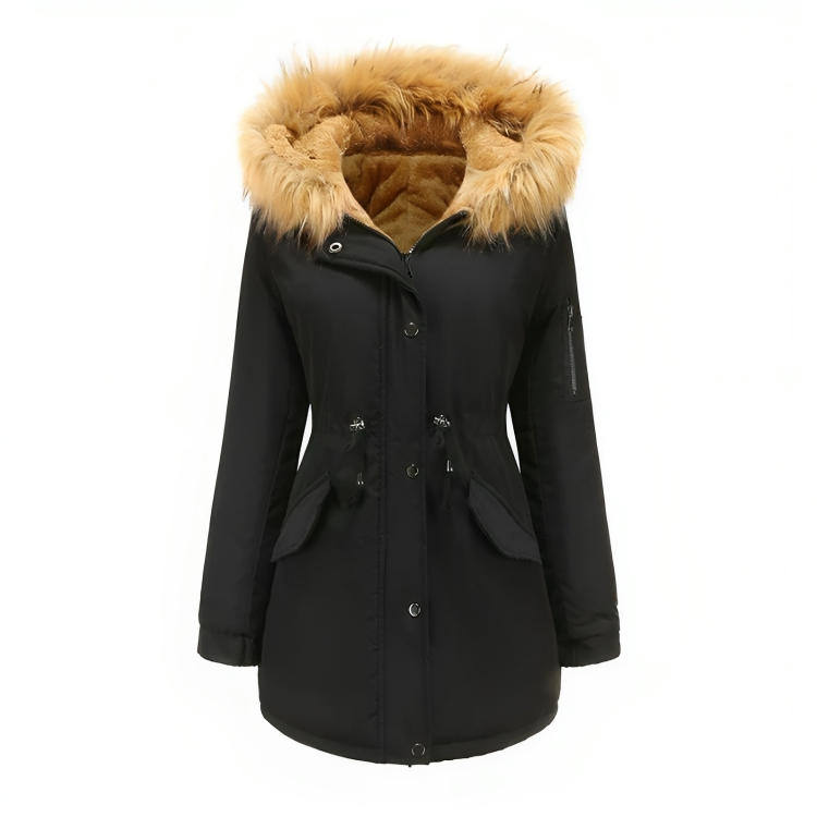 Warm Vegan Parka Coat for Women with Sustainable Materials